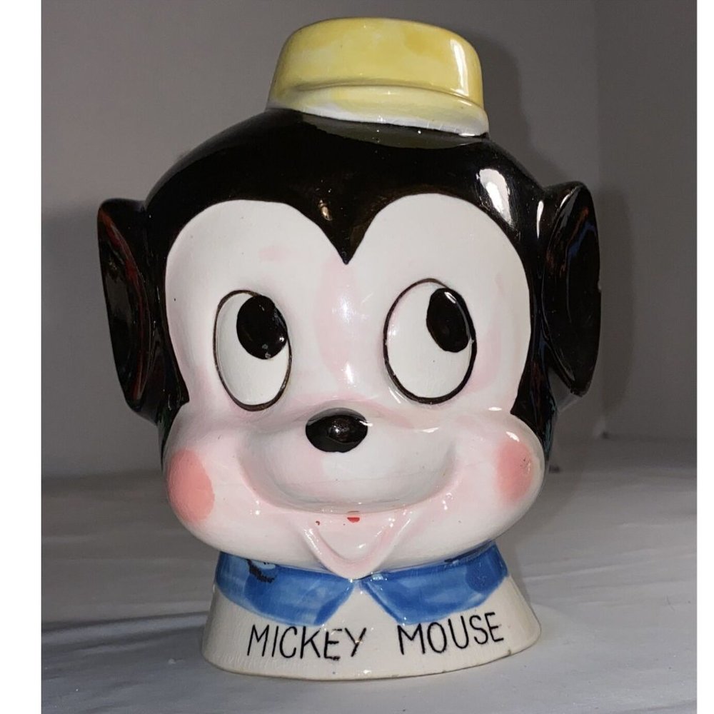 Vintage Dan Brechner Mickey Mouse Bank Disney 22-WD-1U